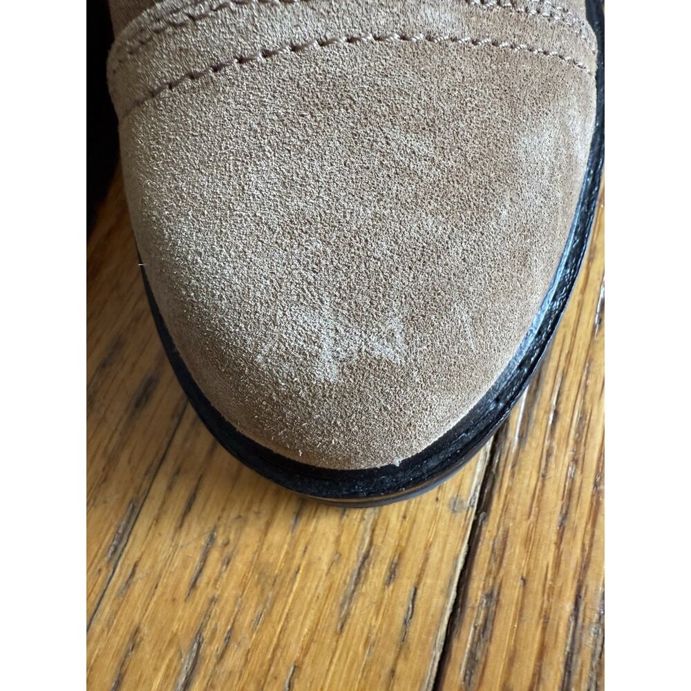 All Saints Ariel Brown Suede Zip Up Combat Boots Size 37 - Picture 14 of 15